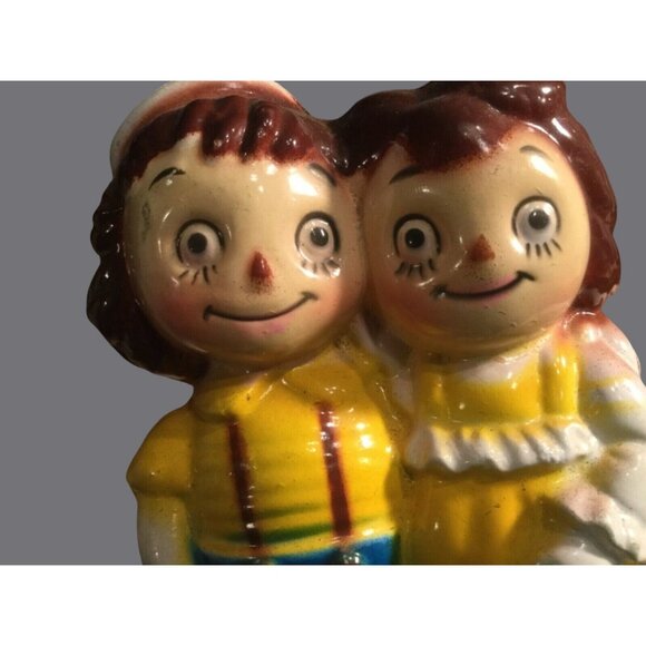 Raggedy Ann and Andy plastic Rotating Musical Figurine Vintage - Picture 6 of 9